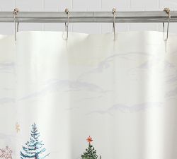 Winter Enchanted Forest Shower Curtain