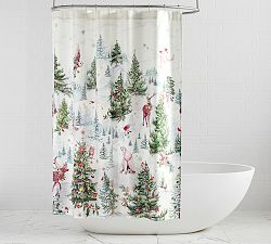 Winter Enchanted Forest Shower Curtain