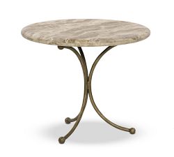Liora Round Marble End Table (24")