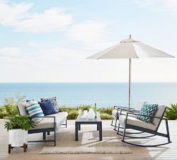 Aqua Eco-Friendly Handwoven Outdoor Pillow