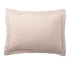 Open Box: Belgian Flax Linen Shams, Standard, Set of 2 - Smoky Quartz
