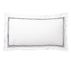 Open Box: Grand Organic Percale Sham, King, Set of 3 - Black