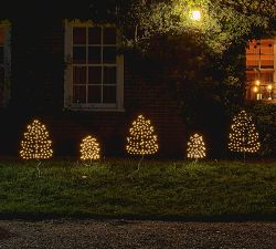 Solar Outdoor Lit Leaf LED Lawn Stakes