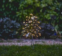 Solar Outdoor Lit Leaf LED Lawn Stakes