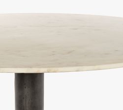 Bourne Round Marble Dining Table