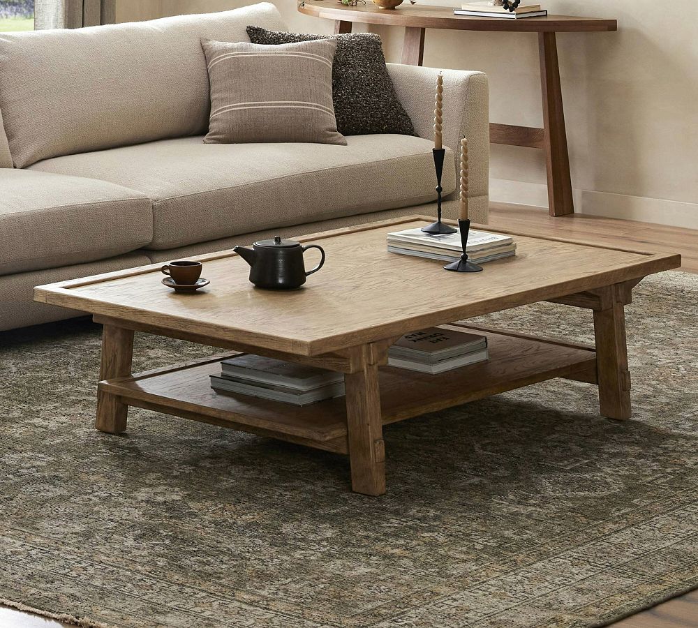 Manila Rectangular Coffee Table (65") by Pottery Barn