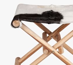 Sabriel Hair on Hide Folding Stool
