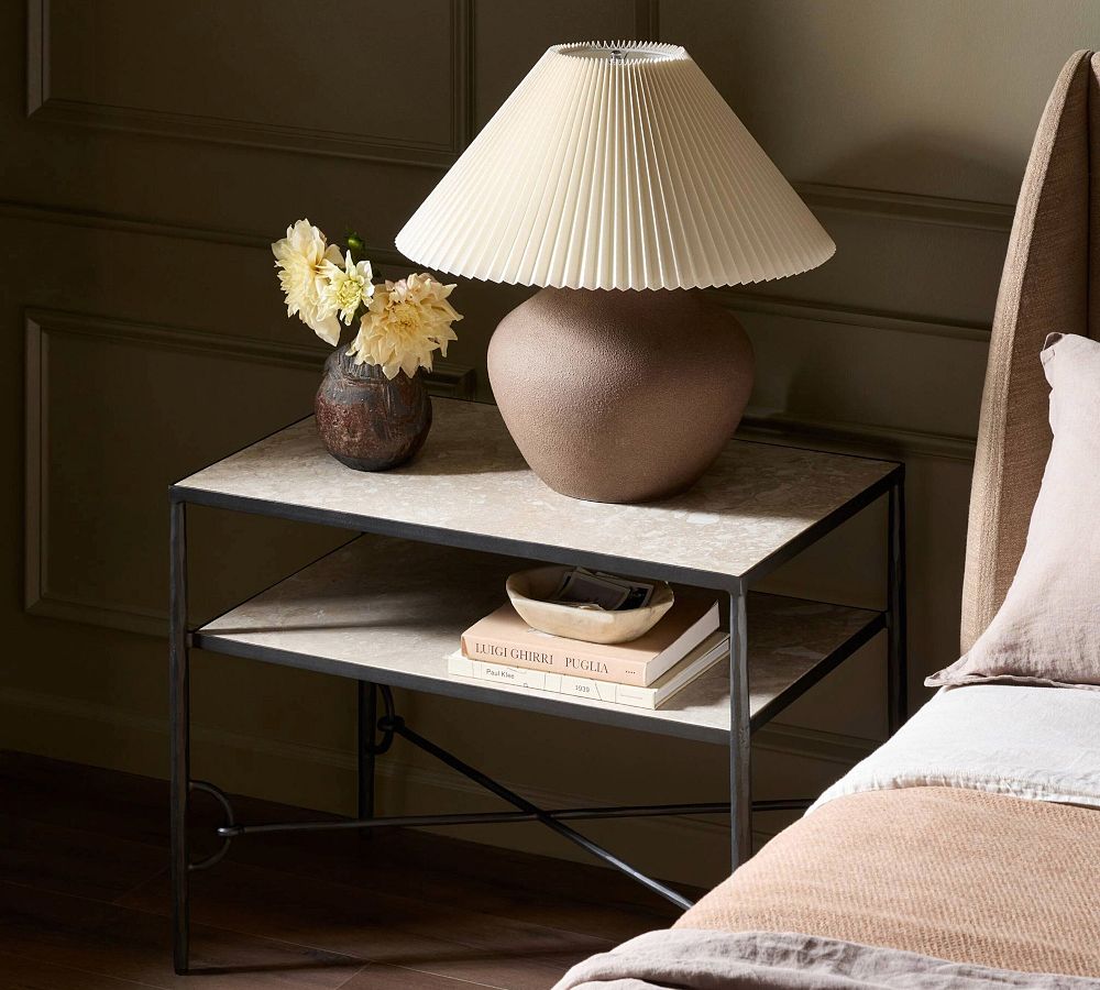 Sharine Marble Nightstand (32") by Pottery Barn