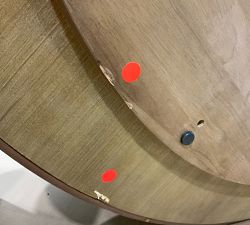 Open Box: Briggs Round Reclaimed Oak Coffee Table (55") - French Oak