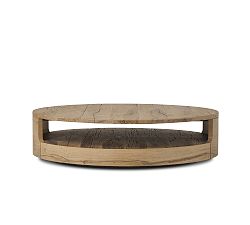 Open Box: Briggs Round Reclaimed Oak Coffee Table (55") - French Oak