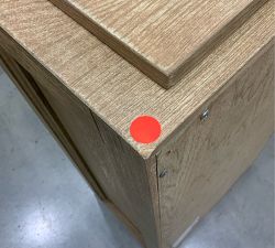 Open Box: Modular Bar Glass Door Hutch (18") - Seadrift