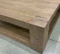 Open Box: Rockport Square Reclaimed Wood Coffee Table (44") - Cocoa Brown