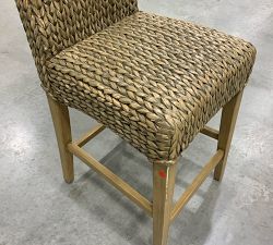 Open Box: Seagrass Counter Stool (27") - Gray Wash