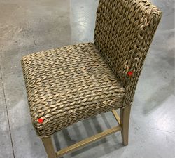 Open Box: Seagrass Counter Stool (27") - Gray Wash