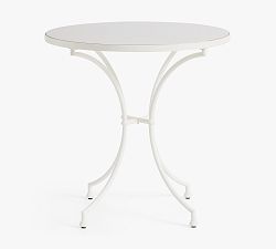 Open Box: Verona Metal Round Outdoor Bistro Table (30") - White
