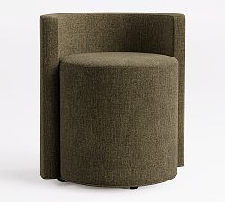 Open Box: Balboa Upholstered Accent Chair - Rustic Chenille Dark Moss