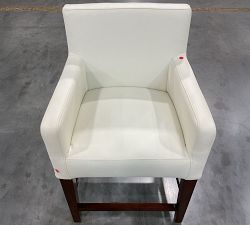 Open Box: Classic Leather Counter Stool (24") - Signature Chalk, Espresso