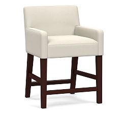 Open Box: Classic Leather Counter Stool (24") - Signature Chalk, Espresso