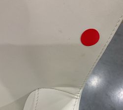 Open Box: Classic Leather Counter Stool (24") - Signature Chalk, Espresso