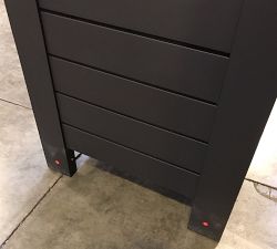 Open Box: Malibu Metal Outdoor Kitchen Double Cabinet (58") - Black