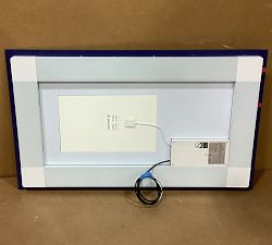 Open Box: Marina Lighted LED  Mirror (24" x 40") - Silver