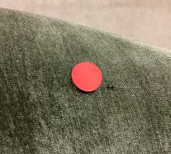 Open Box: Remmy Upholstered Swivel Armchair (39") - Rustic Chenille Dark Moss