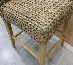 Open Box: Seagrass Counter Stool (27") - Gray Wash