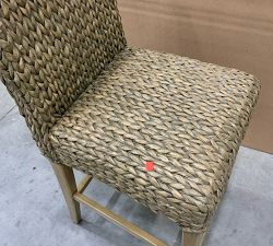 Open Box: Seagrass Counter Stool (27") - Gray Wash