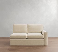 Open Box: Pearce Square Arm Right Loveseat Slipcover Only - Performance Boucle Oatmeal