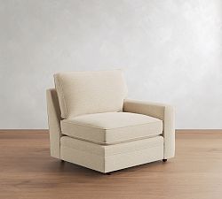 Open Box: Pearce Square Arm Upholstered Right Armchair - Performance Boucle Oatmeal