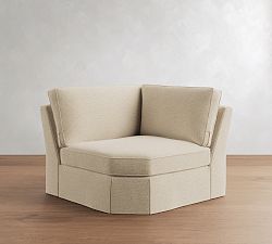 Open Box: Pearce Wedge Slipcover Only - Performance Boucle Oatmeal