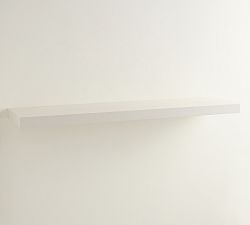 Open Box: Brighton Floating Wood Shelf (14"D x 60"W) - Bright White