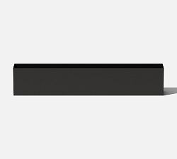 Open Box: All Weather Eco Hadlee Long Box Planter (16" L) - Black