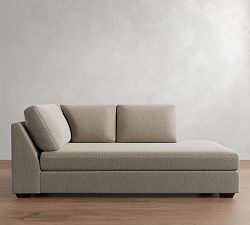 Open Box: Big Sur Upholstered Right Return Bumper - Sunbrella Performance Chenille, Cloud