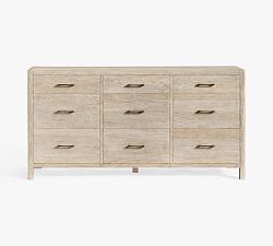 Open Box: Aptos 9-Drawer Wide Dresser (72") - Sandwash