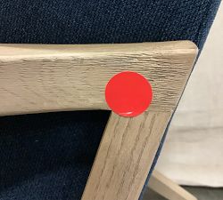 Open Box: Atwood Armchair - Performance Heathered Basketweave Navy