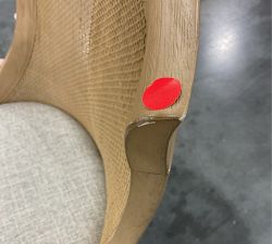 Open Box: Bennett Upholstered Swivel Desk Chair - Basketweave Slub Ash, Seadrift