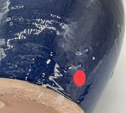 Open Box: Boatright Vase, Large (12"Diam, 17"H) - Blue Glazed