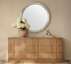 Silver Beaded Mirror