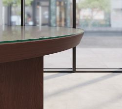 Dietrich Round Glass Communal Table Top