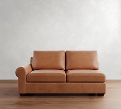 Build Your Own Big Sur Roll Arm Leather Sectional