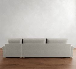 Canyon Roll Arm Chaise Sectional (121"&ndash;165")