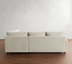 PB Comfort Square Arm 3-Piece Bumper Sectional (106")