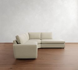 Pearce Square Arm 3-Piece Bumper Sectional (118")