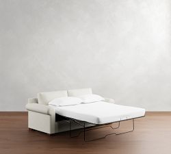 Shasta Roll Arm Reversible Chaise Sleeper Sectional (85")
