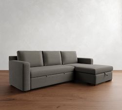 Shasta Square Arm Trundle Chaise Sleeper Sectional (101")