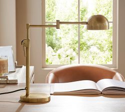 Sherman Metal Dome Articulating Task Table Lamp (22")