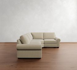 Big Sur Roll Arm 3-Piece Wedge Sectional (123")