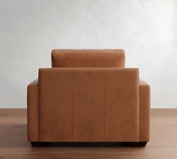 Big Sur Square Arm Deep Seat Leather Chair