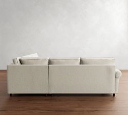 PB Comfort Roll Arm 3-Piece L-Shaped Sectional (108")